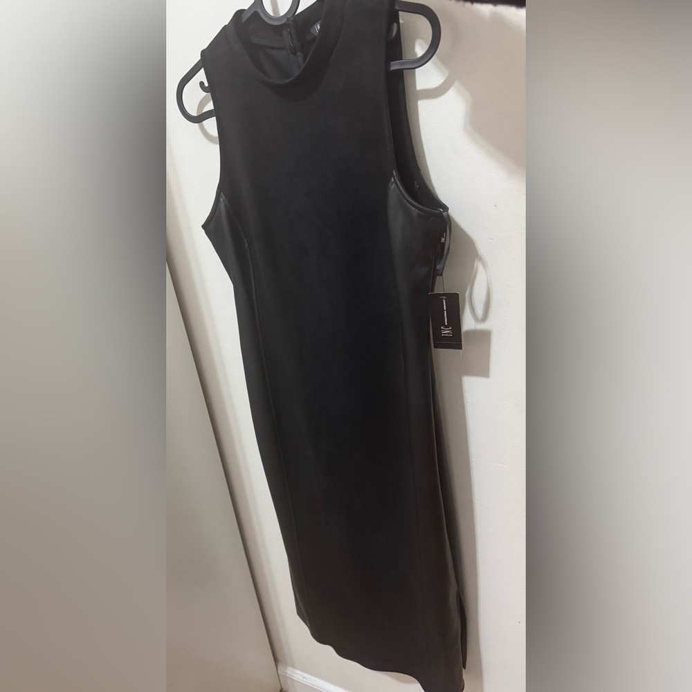 INC International Concepts Black Midi Dress